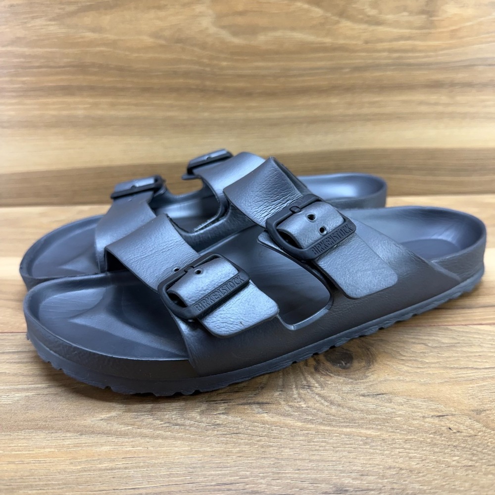 Birkenstock Arizona Eva Pewter Sandals Womens 9 N EU 40 Rubber Travel Resort